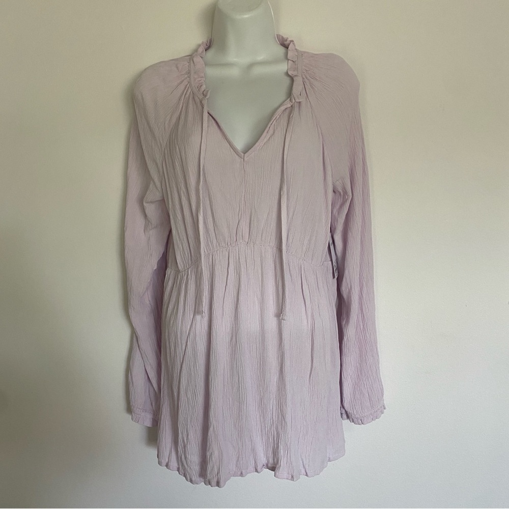 Sonoma Purple Relaxed Long Sleeve Tunic